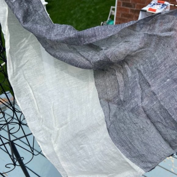 🎀 3 for $25 - White and Black Gauze Scarf - Picture 2 of 9